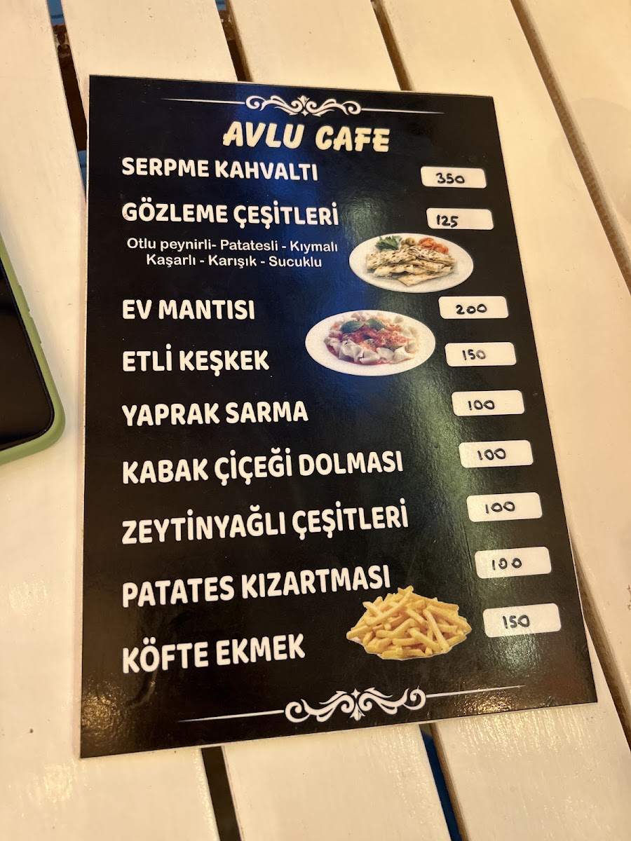 Menu Sığacık Avlu Kaleiçi Kafe-2