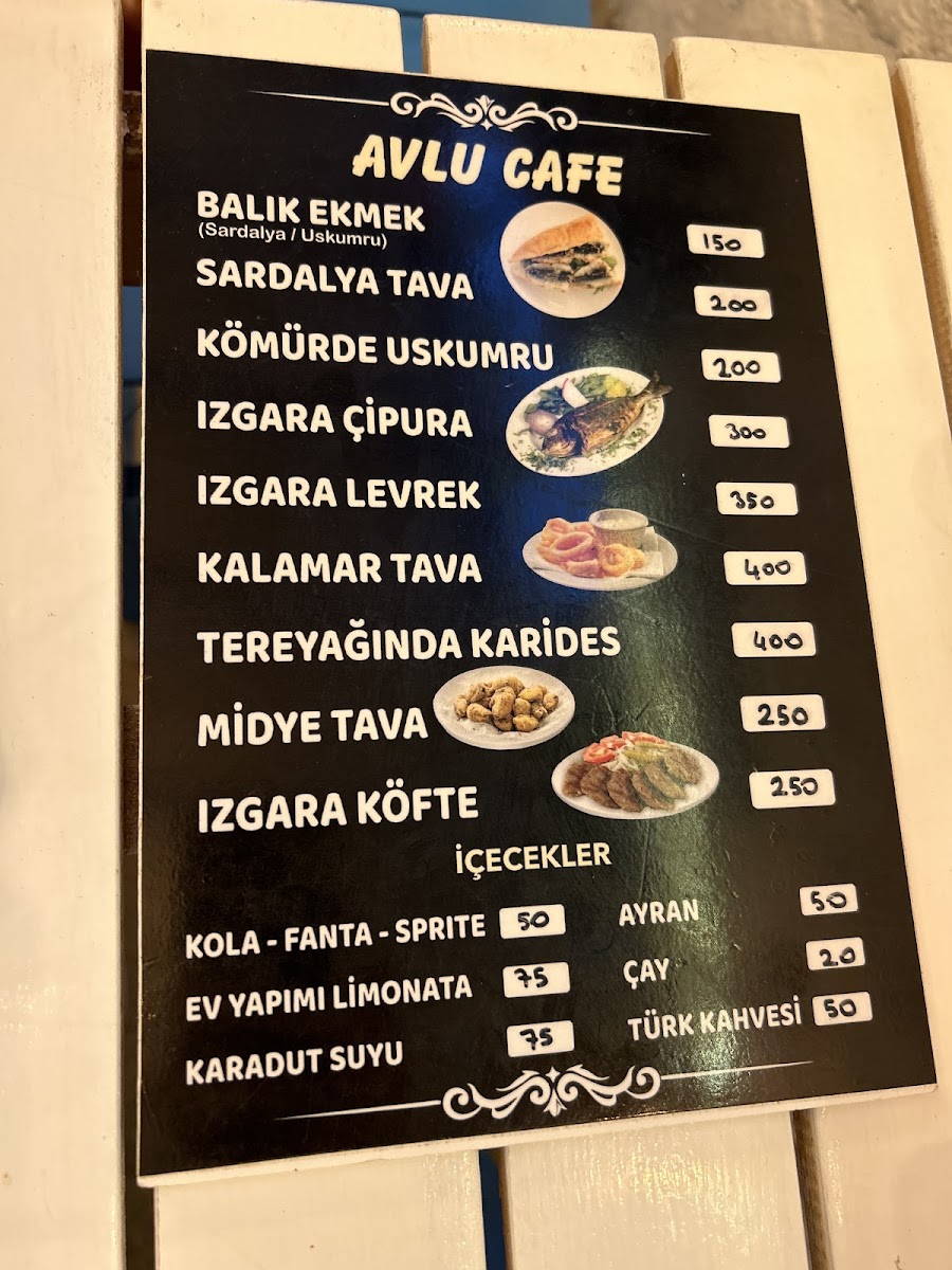 Menu Sığacık Avlu Kaleiçi Kafe-3