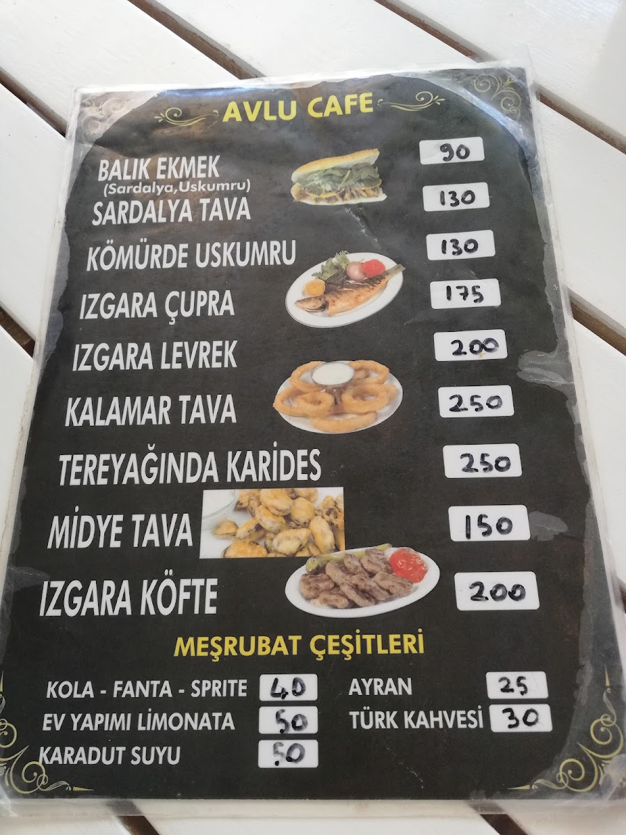 Menu Sığacık Avlu Kaleiçi Kafe-4